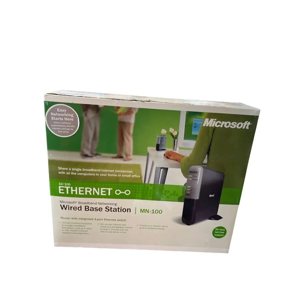 Microsoft ethernet broad 10/100 band network station MN-100 SKU 9874
